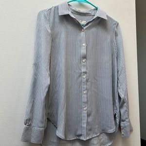 Striped button down shirt size XXS Petite